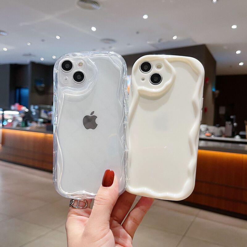 アップル16携帯ケース13クリームケースtpu素材転倒防止iPhone15波ケース保護カバー|undefined
