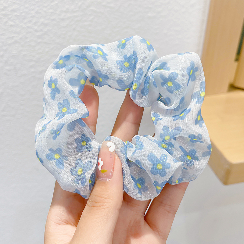 Dulce de alto nivel, anillo de cabello de intestino grueso, cordón de cabello de cola de caballo baja coreana, cordón de cabello grande, delicado, adornamiento de cabello de princesa de alto valor