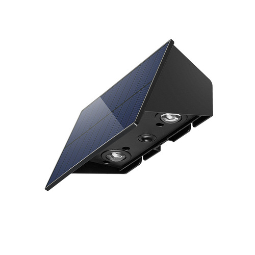 Outdoor solar ambiance wall lamp, perimeter wall courtyard spotlight, waterproof decorative up and down light wall