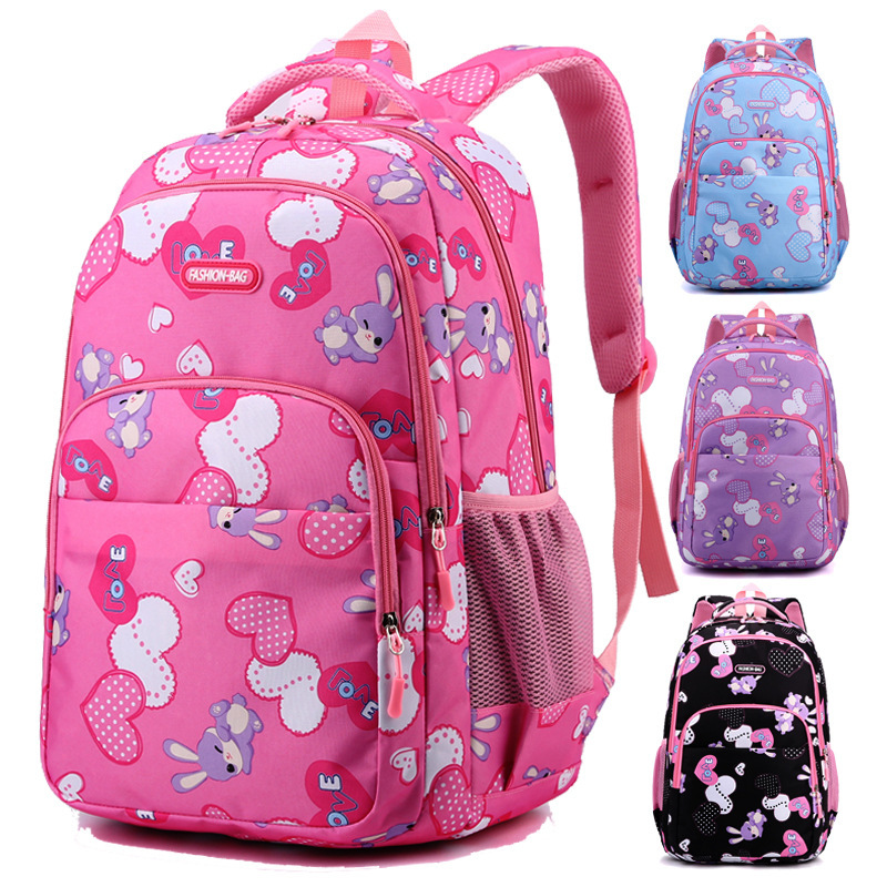 Wholesale Cross-border New Schoolbag for Primary School Children's Girls Grade 1-6 Sweet Cute Lightweight Casual Backpack