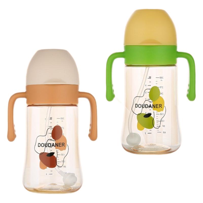 Protective anti-colic handle, capacious children's feeding bottle