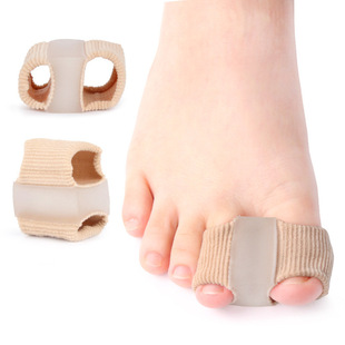 Toe divided toe, thumb, overfoot heavier toe separator, men and women fiber double -hole sleeve