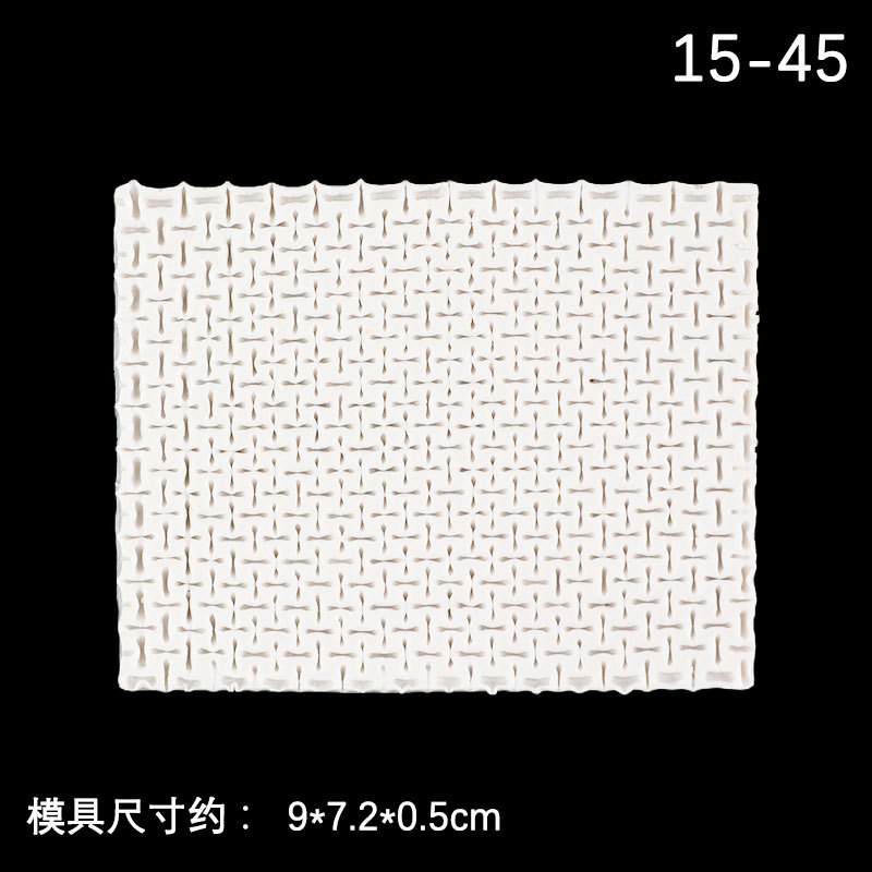 Galleta galleta Plaid tejido encaje pad taza fondant silicona molde pastel rayas lana textura pad