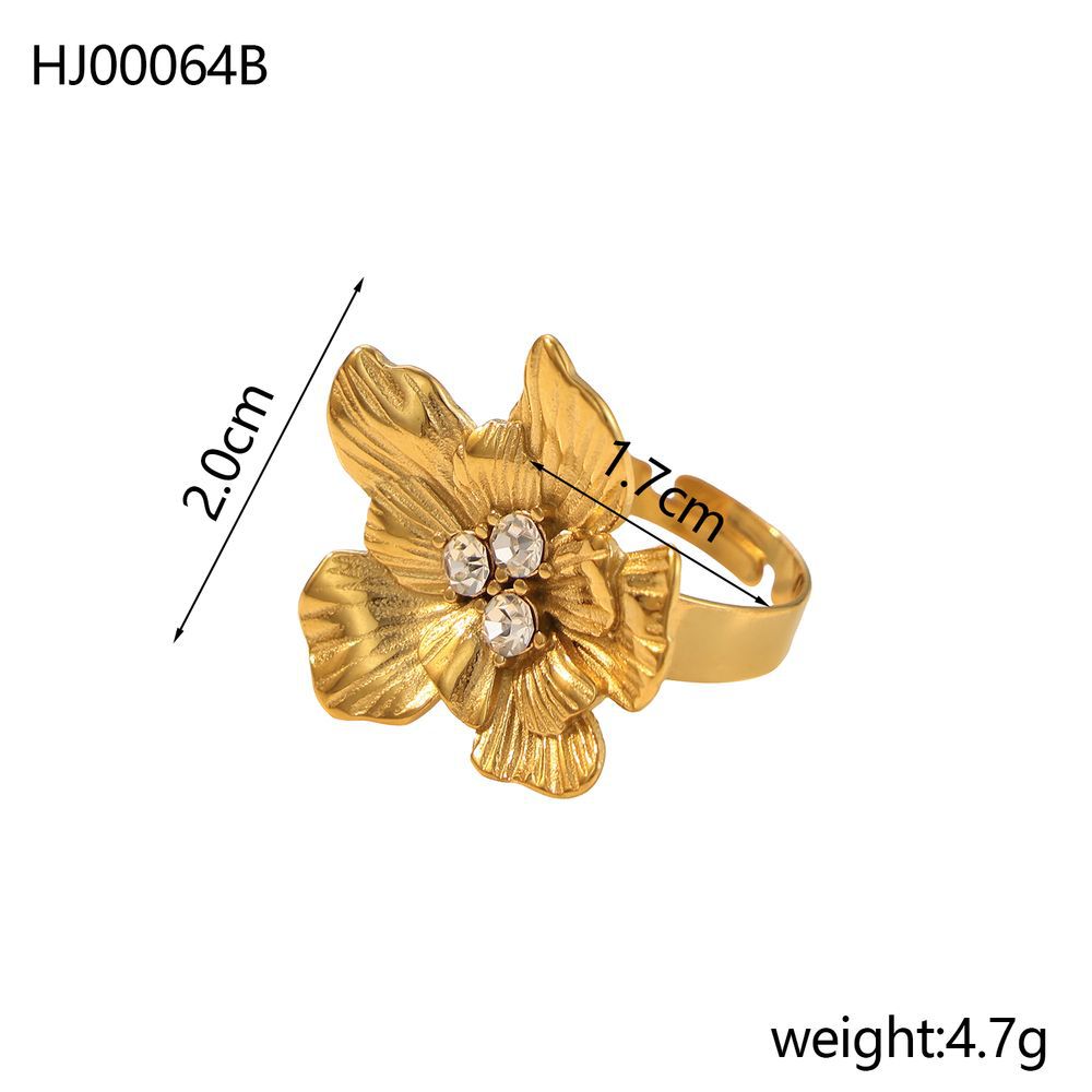 Stainless Steel Gold Color  Ring