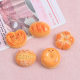 Delicious Smiley Face Sandwich Bread Food Toy DIY Jewelry Accessories Cream Glue Resin Small Accessories Hole Shoe Buckle Material