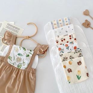 Korean style ins children's sweat towel cotton gauze class A baby sweat towel kindergarten sweat towel boys and girls soft breathable