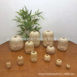 竹编灯笼筐纯手工精品可做吊灯台灯古装拍摄周岁礼婚宴场景装饰品