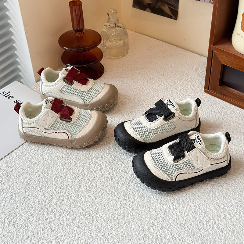 Children's Sports Shoes 2025 Summer New Girls' Mesh Shoes Baby Soft Bottom Boys' Breathable Mesh Shoes Functional Shoes