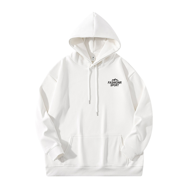 Ins americano retro veludo sudadera con capuchón hombre marca de invierno y otoño estilo callejero letra impresión suelta chaqueta de pareja