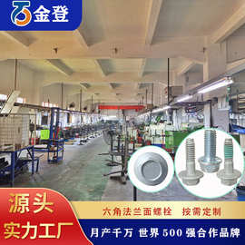 厂家供应六角法兰面螺栓 热镀锌加大型带介防滑六角法兰面螺栓