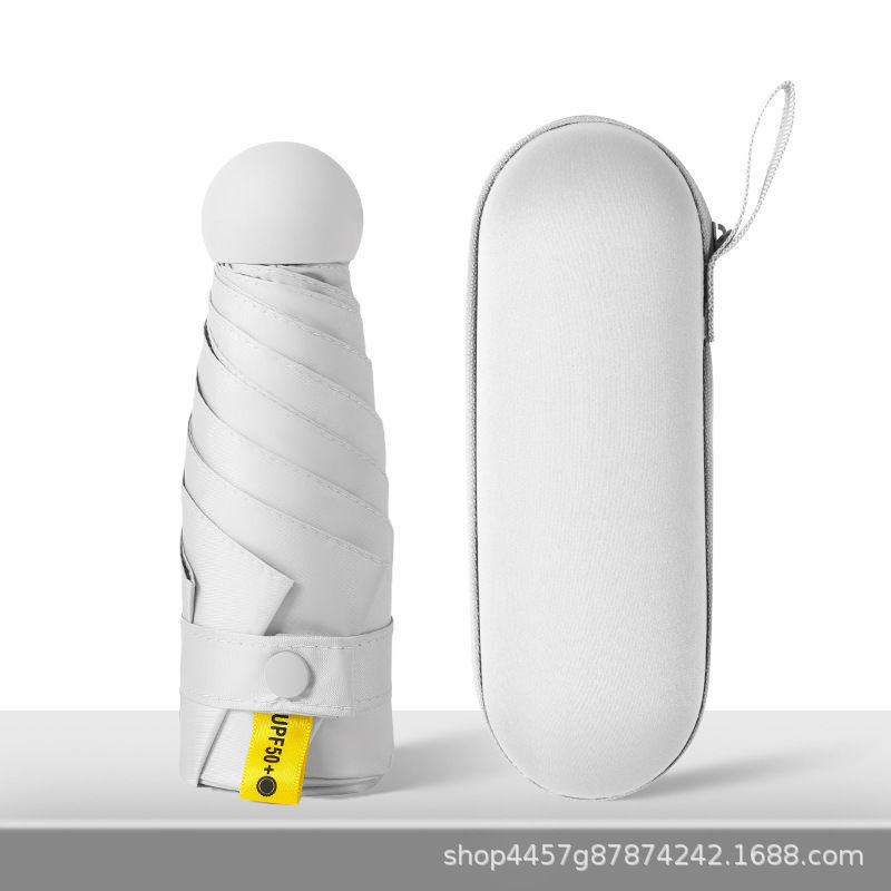 [6 본 캡슐 우산-달빛 흰색] + 핸드백