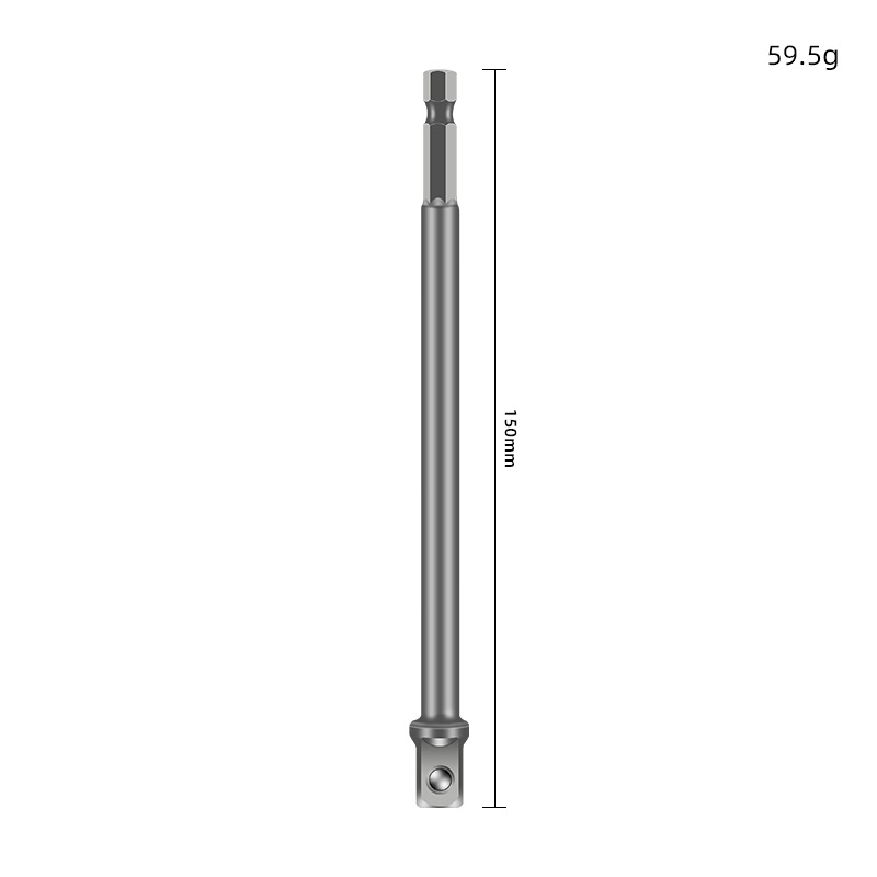 Mango hexagonal, varilla giradora cuadrada, conector de taladro eléctrico, llave eléctrica alargada, cabezal de varilla de conversión de conexión