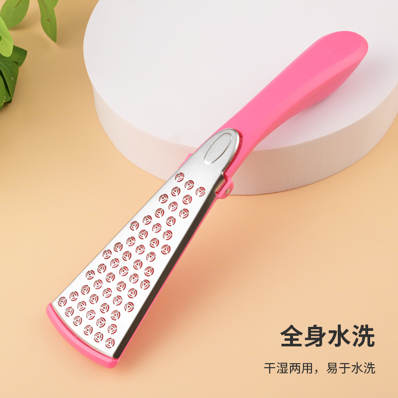 跨境不锈钢去死皮脚板锉修老茧磨脚器足部磨皮器修脚刀加厚搓脚板