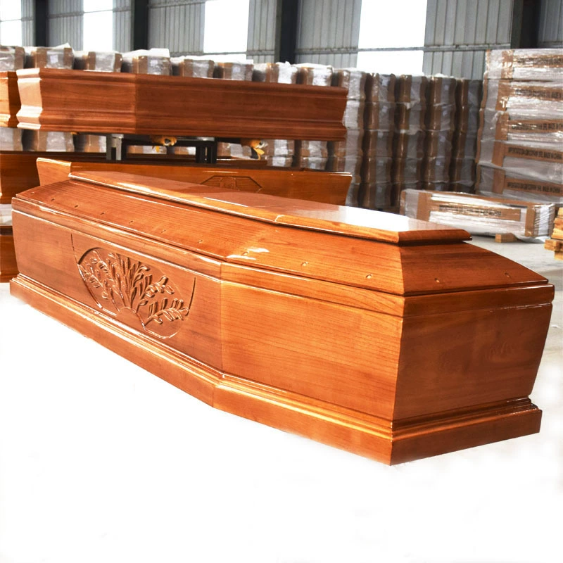 Торговый деревянный гроб из цельного дерева, гроб в европейском стиле, похоронные принадлежности, новый гроб, гроб из дерева павловнии, похоронный гроб