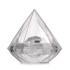 Creative European -style diamond hollow candy box handmade bow transparent candy box new plastic sugar box