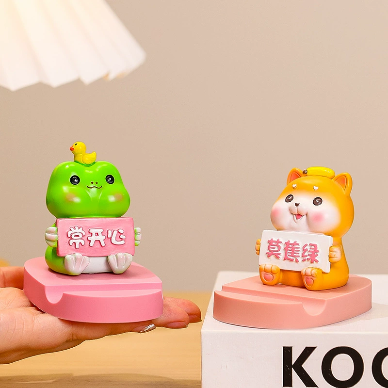 Мультяшный Мо сердитый мобильный телефон подставка для гостиной столешница украшения украшения дома подарок на день рождения распаковать подставку для мобильного телефона