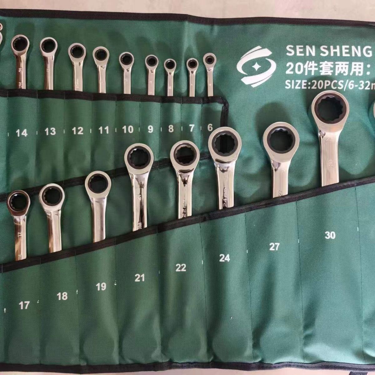 棘轮扳手72齿梅花两用开口板子双头扳手汽修工具固定双头呆头
