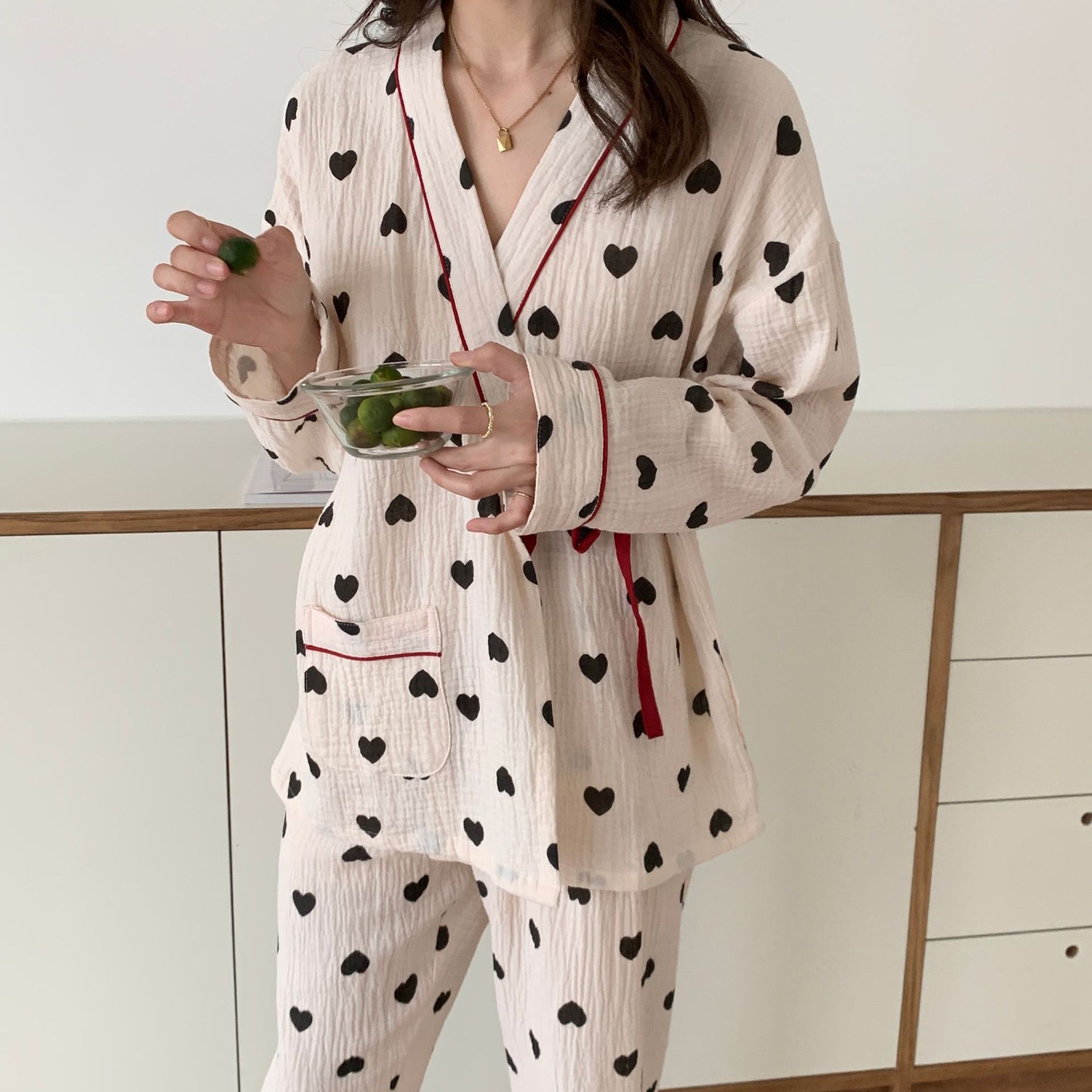 pregnant woman pajamas solar system Home Furnishings lady suit summer Thin section Sweat ventilation Maternal Nursing clothes lactation