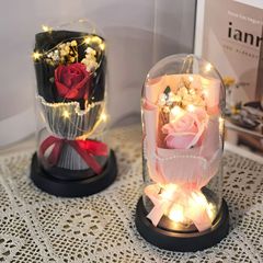 七夕教師の日ギフト、永遠のバラ、ひまわり、カーネーションの花束、越境ギフト卸売、誕生日プレゼント