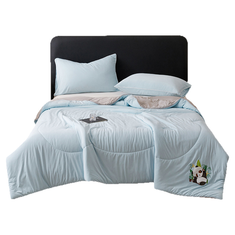 Colcha de aire acondicionado de seda fresca, edredón fino de verano, dormitorio individual, edredón fresco de verano, núcleo de edredón de verano, lavable a máquina