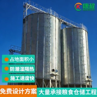 水稻立筒仓厂家直供 装配式500吨粮仓多少钱一套  镀锌高粱钢板仓