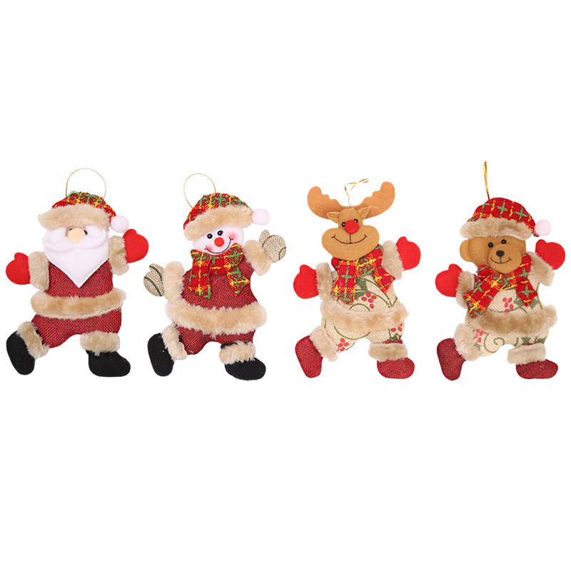 クリスマスクリスマスツリー部品クリスマス人形ダンス老人雪だるま鹿熊布人形ペンダントプレゼント|undefined