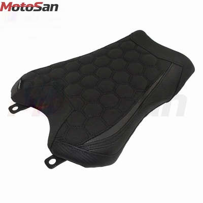 Motorcycle cushion 21-25, modified motorcycle with elevated - front-seat-cushion-black-honeycomb