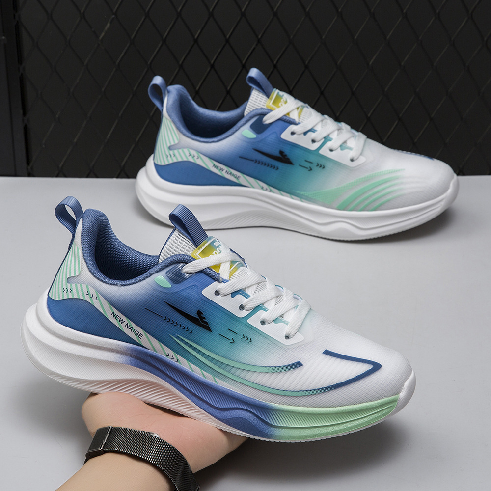 Zapatos de hombre, zapatos de malla transpirables, zapatos ligeros, zapatos de suela suave, tendencia, zapatos de carrera resistentes al desgaste, zapatos casuales al aire libre