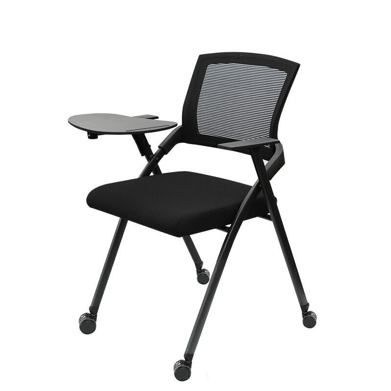 Silla de entrenamiento transpirable de malla silla plegable de sala de conferencias con mesa de tablero de escritura Mesa de aprendizaje de mesa y silla Silla de entrenamiento de oficina integrada image 16