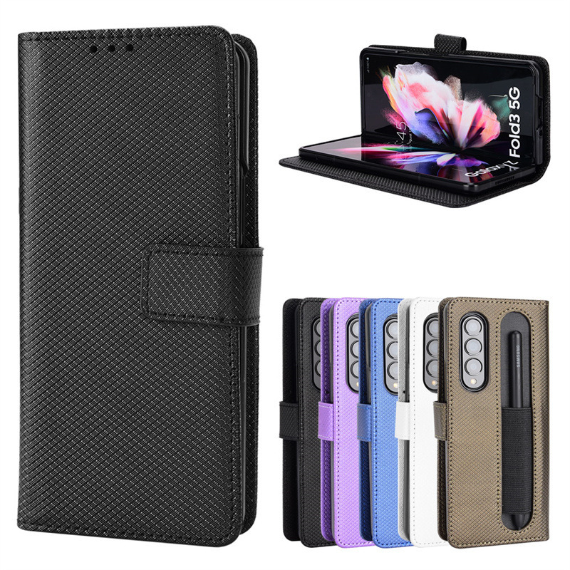 Suitable for Samsung Galaxy Z Fold 7 Mobile Phone Case Fold 50% off Stack 6 Card D3 Flip Leather Case with Pen Slot 4 Suitable for Samsung Galaxy Z Fold 7 Mobile Phone Case Fold 50% off Stack 6 Card D3 Flip Leather Case with Pen Slot 4