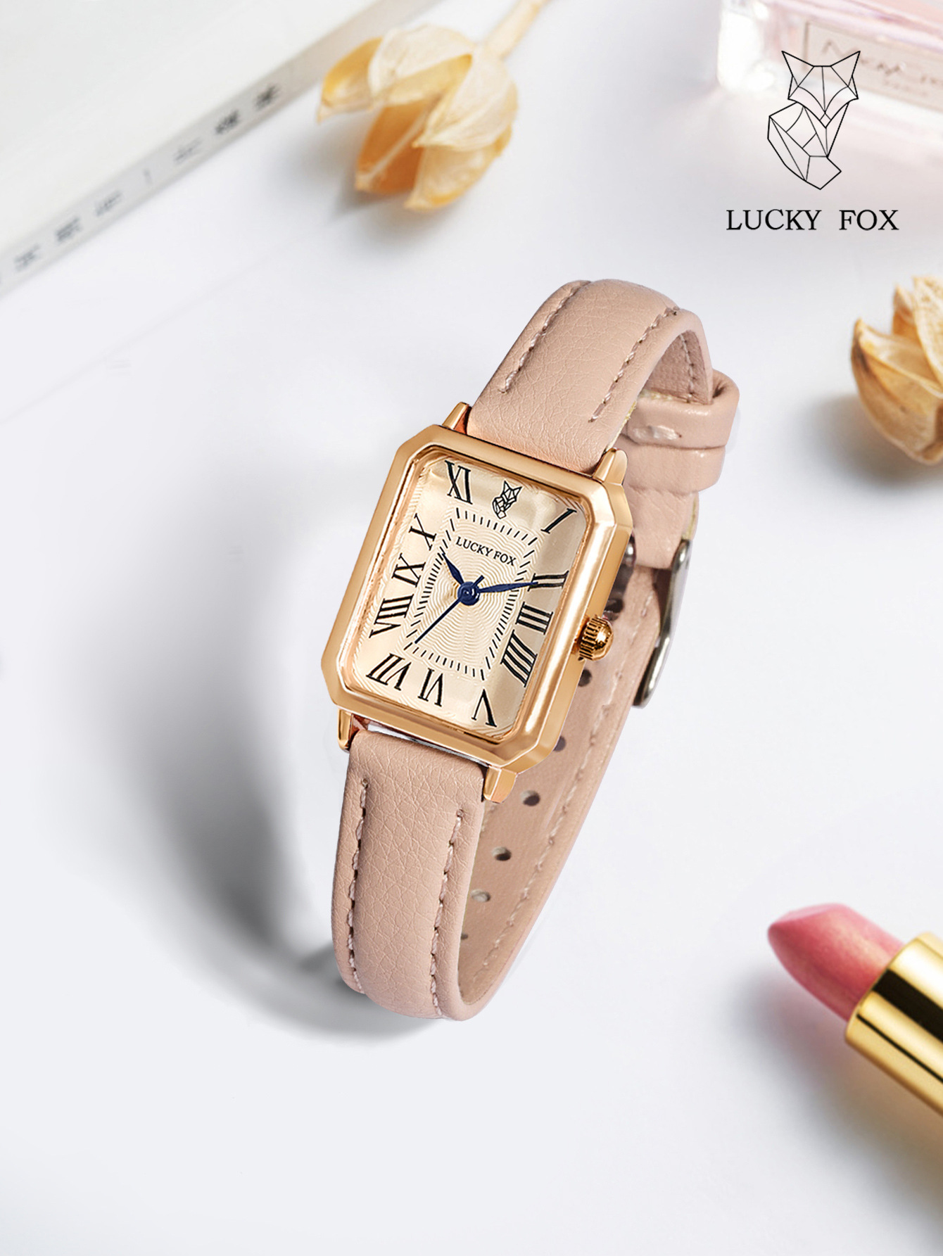 LUCKYFOX retro small dial women's watch new sports small rectangular watch simple daily quartz watch