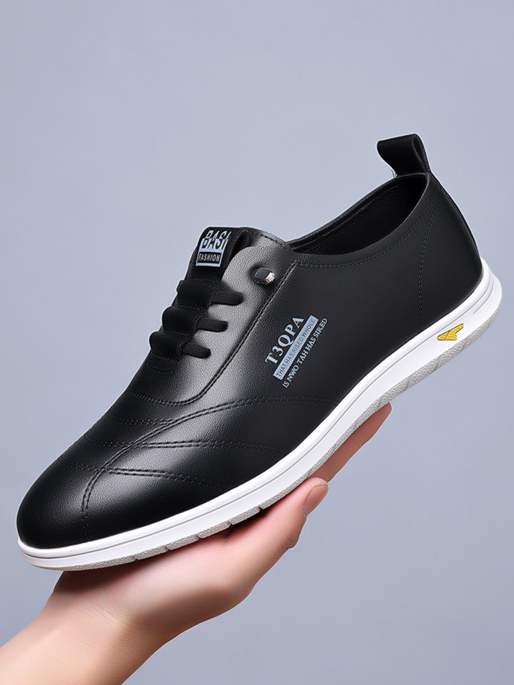 Giày lười nam da mềm đế mềm dạng slip-on phong cách retro, giày da nam thường ngày — Màu trắng 9173, Màu đen 9173, Màu đen cotton chi tiết 20
