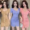 Waist tightening spicy girl dress sexy small figure wrapped buttocks skirt for women