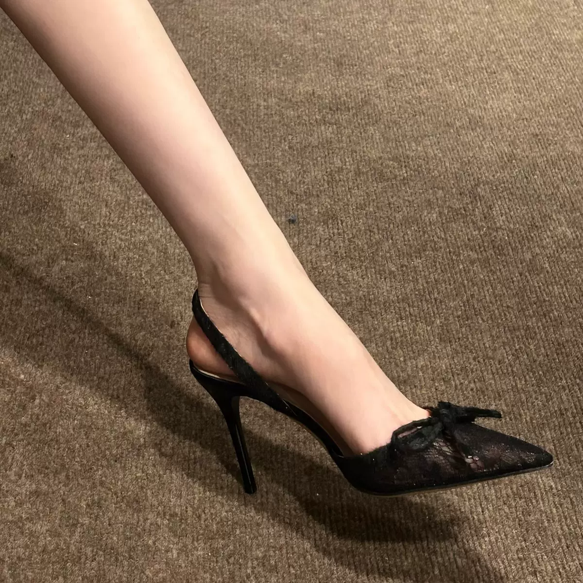 2025新款夏季性感蕾丝立体浮雕感高跟鞋豹纹复古时尚包头凉鞋女