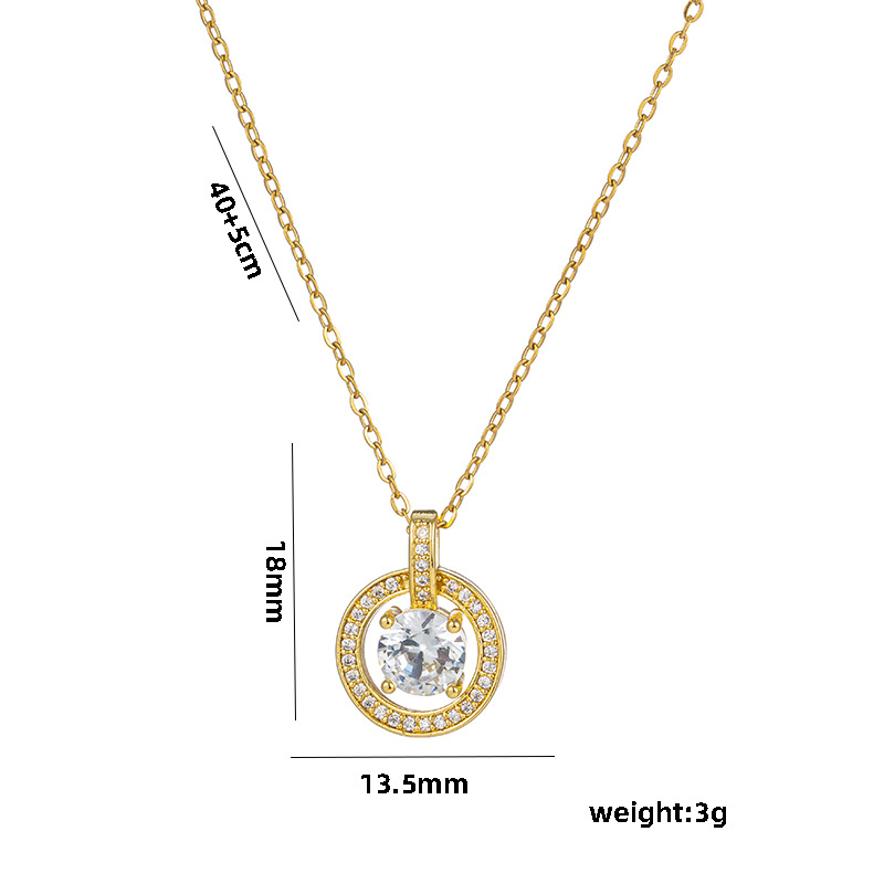Collier en diamant de luxe léger pour femmes, design de marque de niche tendance, pendentif en zircon rouge, chaîne de clavicule en acier titane_voghion.com