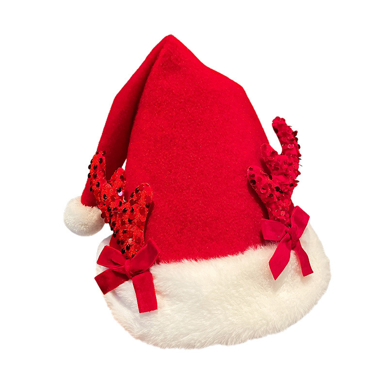 卸売りかわいいクリスマス帽子供成人サンタクロース帽子祝日衣装祝日プレゼントぬいぐるみ雪人帽|undefined