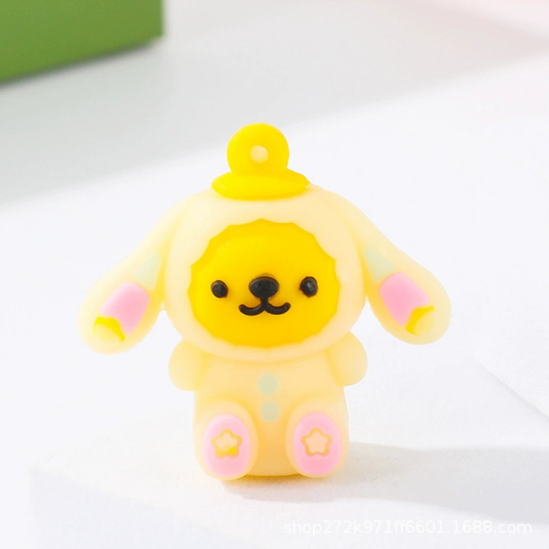 Ключница (Sanrio) кулон из силикона Kuromi, милый рождественский талисман, 3 × 1 × 4 см, assorted