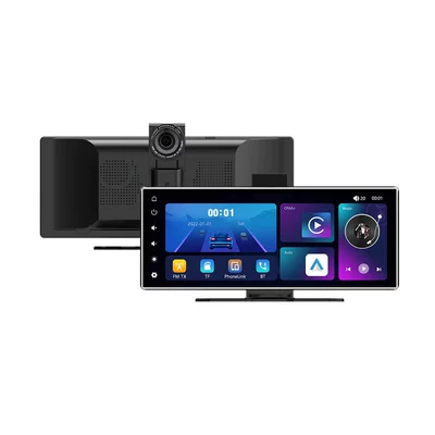 Cross-Border 11.26inch Portable Screen Dash Cam Car Navigation High-Definition Reversing Image Wireless Carplay (Car display) - black-h508f-1126inch-hd-touch-screen