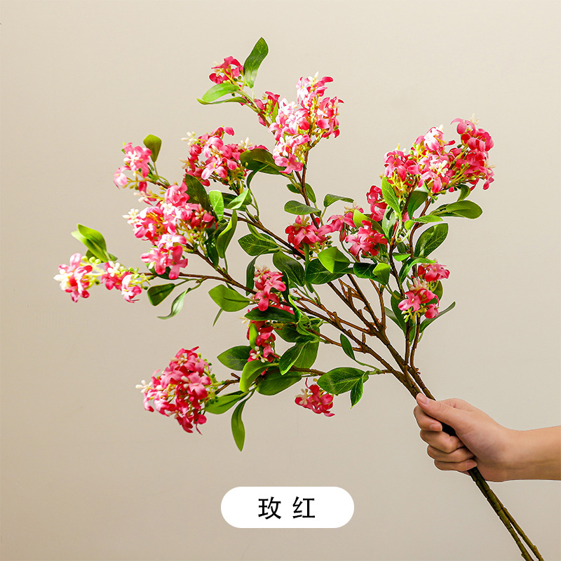 Mayorista transfronterizo flor de clavo de lilavos flor imitación flor flor de sala de estar ramo de flores decorativa decoración de mesa