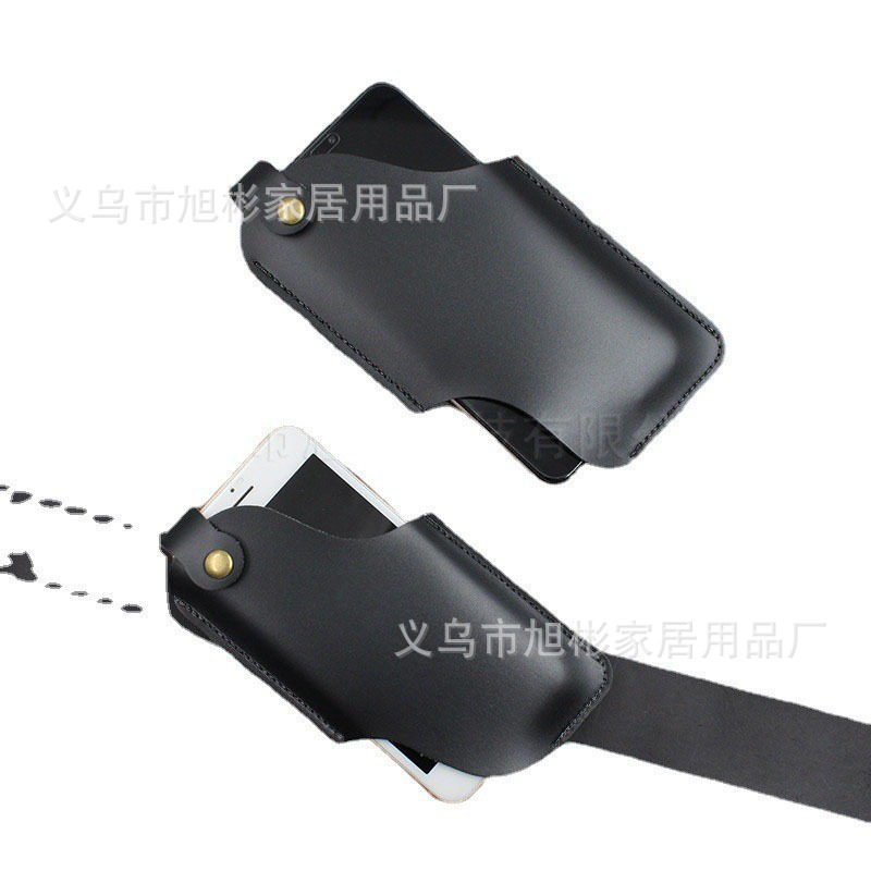 Transfronterizo Venta caliente de cuero universal de la correa del bolso del teléfono móvil de la cintura bolsa de cuero de la PU bolsa táctica de almacenamiento EDC