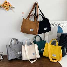 质感洋气帆布手提单肩简约实用网红学生包袋女士单肩包