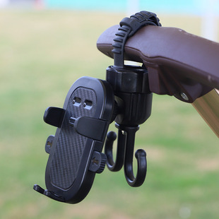 Baby Stroller Multifunctional Hook 2-in-1 Phone Holder Electric Car Hook Baby Stroller Hook Universal Hook