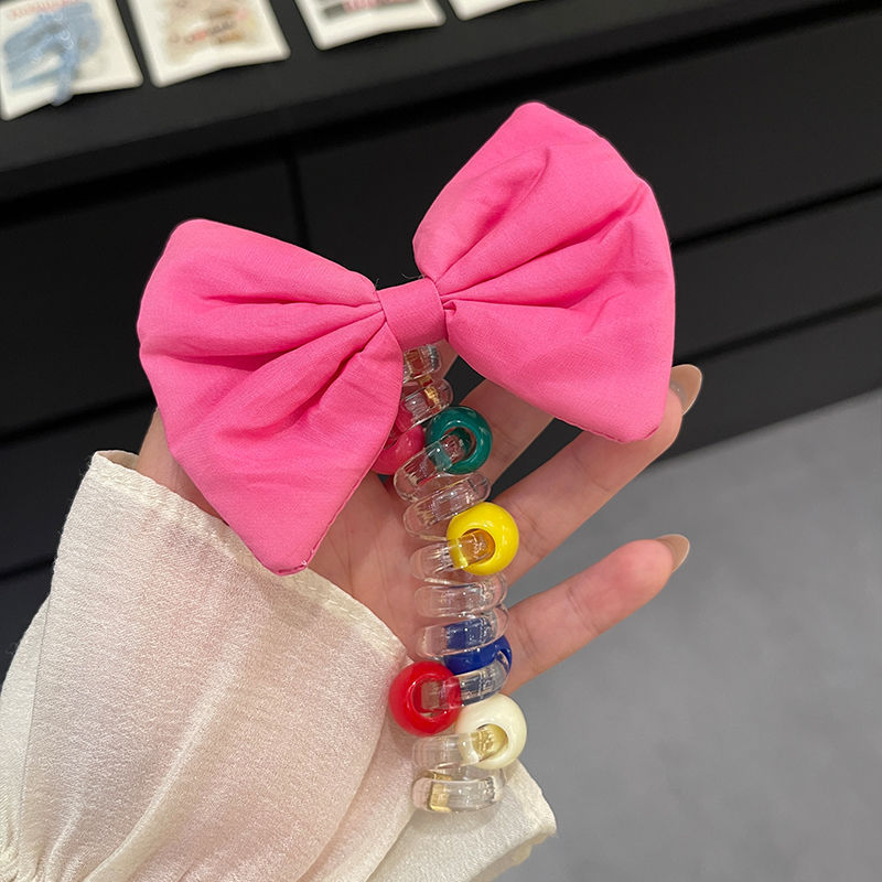 Línea telefónica trenzada transfronteriza, anillo para el cabello, perla, cabello trenzado recto, artefacto femenino, cola de caballo alta, burbuja, cabello trenzado, cuerda, accesorios para el cabello