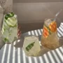 餐厅气泡苏打水果水杯