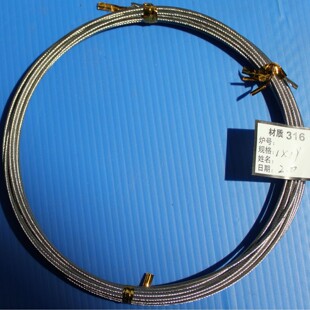 316 Stainless Steel Rubber-Coated Wire Rope Manufacturer Wholesale Rubber-Coated Plastic-Coated 1X19 Structure Lifting Rope Traction Rope