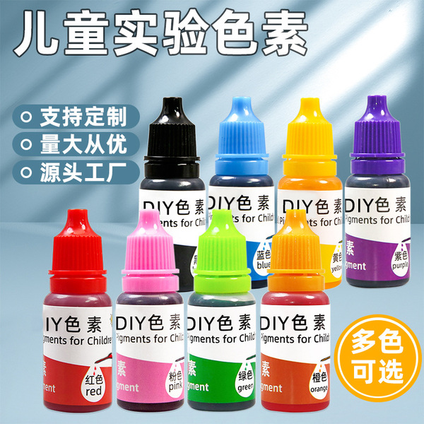 Pigment children's slime handmade for experiments
