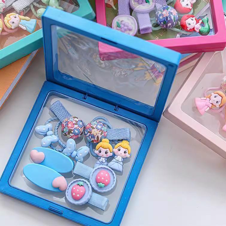 Nueva versión de pinza para el cabello para niños, cuerda para el cabello, clip de tela totalmente incluido, versión coreana de la pajarita de princesa dulce, cuerda para el cabello, traje para niñas, accesorios para el cabello
