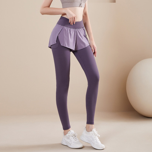 Women's High-Waisted Tush-Lifting Tight Yoga Pants, Running Training Sport Pants with Stretch, Large Size, Outerwear Tight Pants