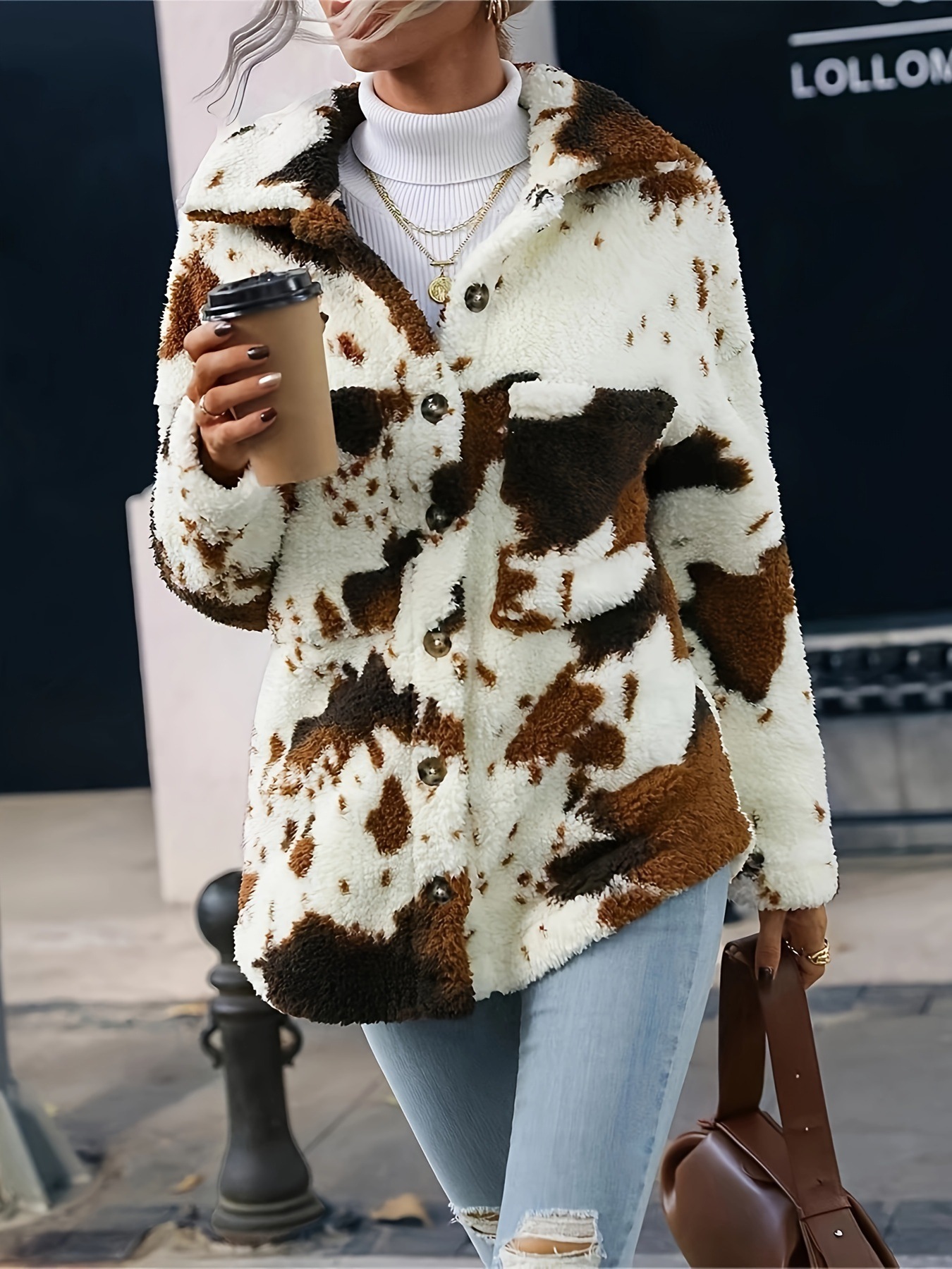 Transfronterizo Amazon Europa y Estados Unidos venta caliente de felpa de doble cara casual de gama alta chaqueta cálida de bolsillo AliExpress