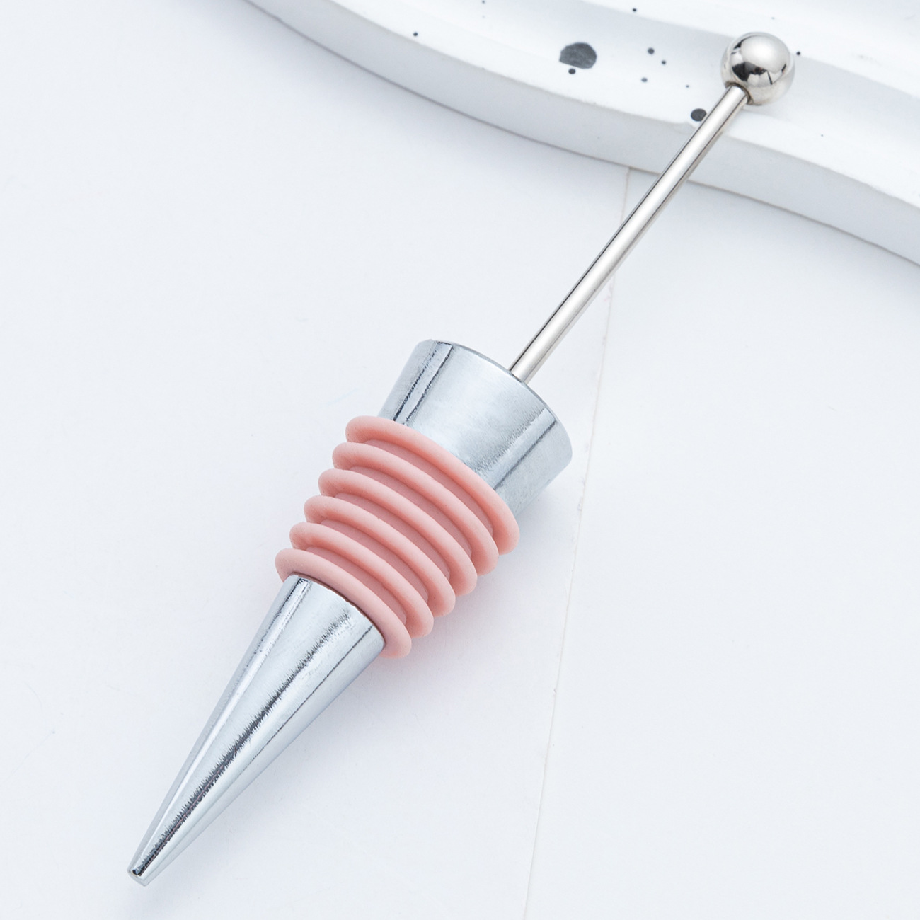 Transfronterizo DIY cuentas tapones de vino tapones de vino tapones de champán tapones de silicona tapones de aleación de vino al por mayor